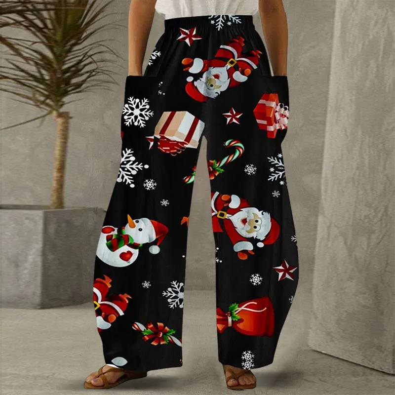 2022 Trendy Christmas Casual Loose Pants