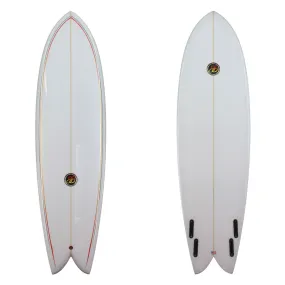 7'0" Retro Fish (7'0", 22 3/4", 3 1/8") B#128038 Gloss & Polish