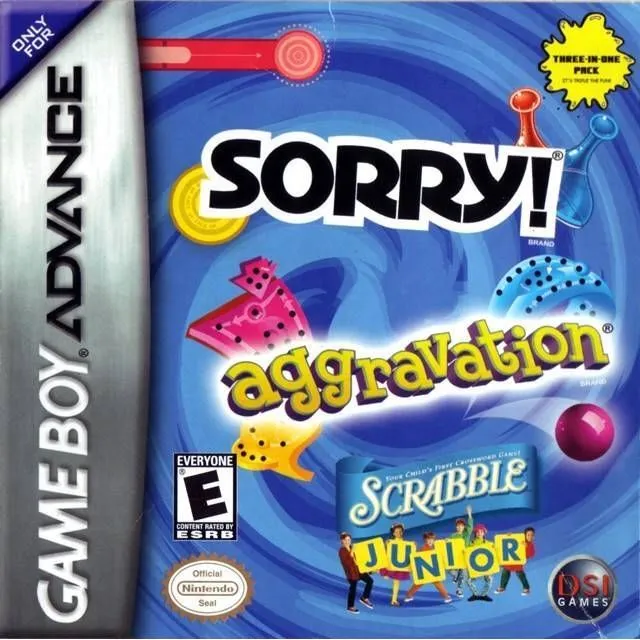 Aggravation/ Sorry/ Scrabble Jr (Gameboy Advance)