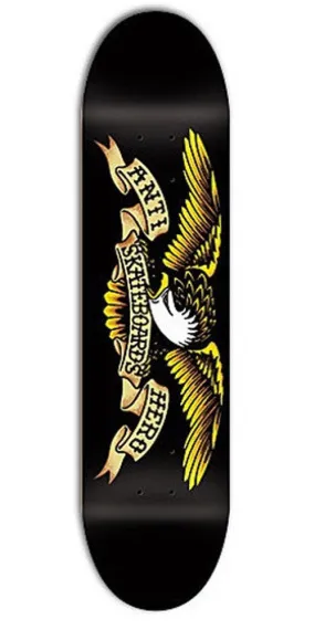 Anti-Hero Classic Eagle Large Skateboard Deck 8.12 - Black/Yellow