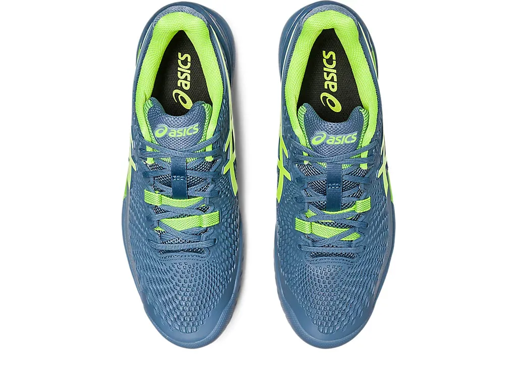 Asics Gel-Resolution 9 (Steel Blue/Hazard Green) Mens