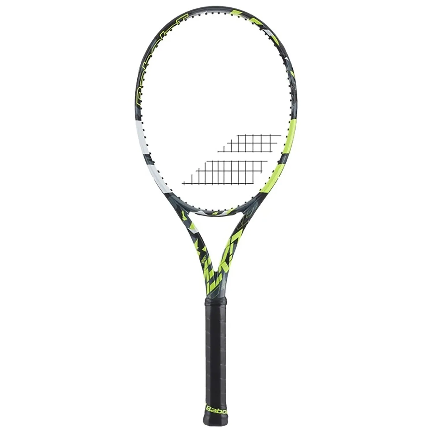 Babolat Pure Aero Plus Tennis Racquet, Grey/Yellow/White