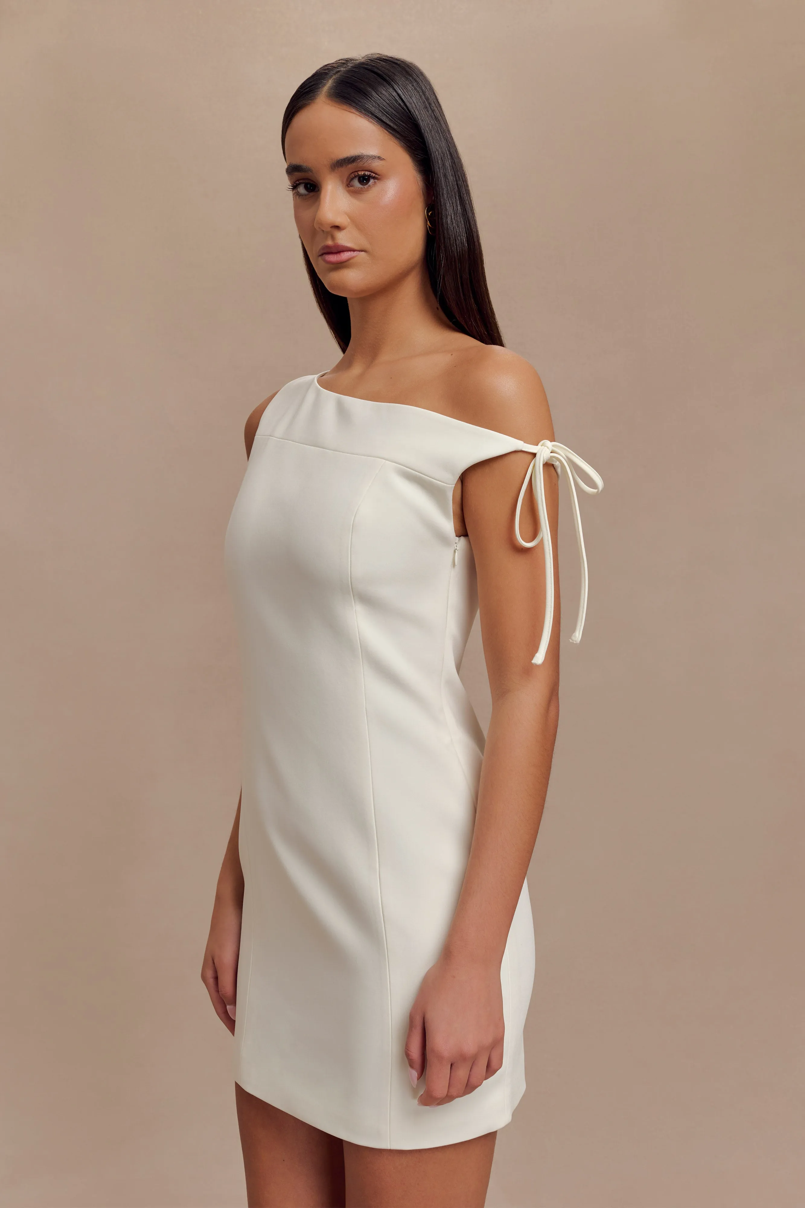 Baker Suiting Off Shoulder Dress - Ivory