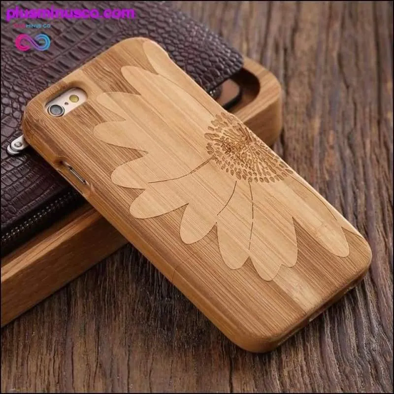 Bamboo Hard Wood Carved Apple iPhone Cases For iPhone