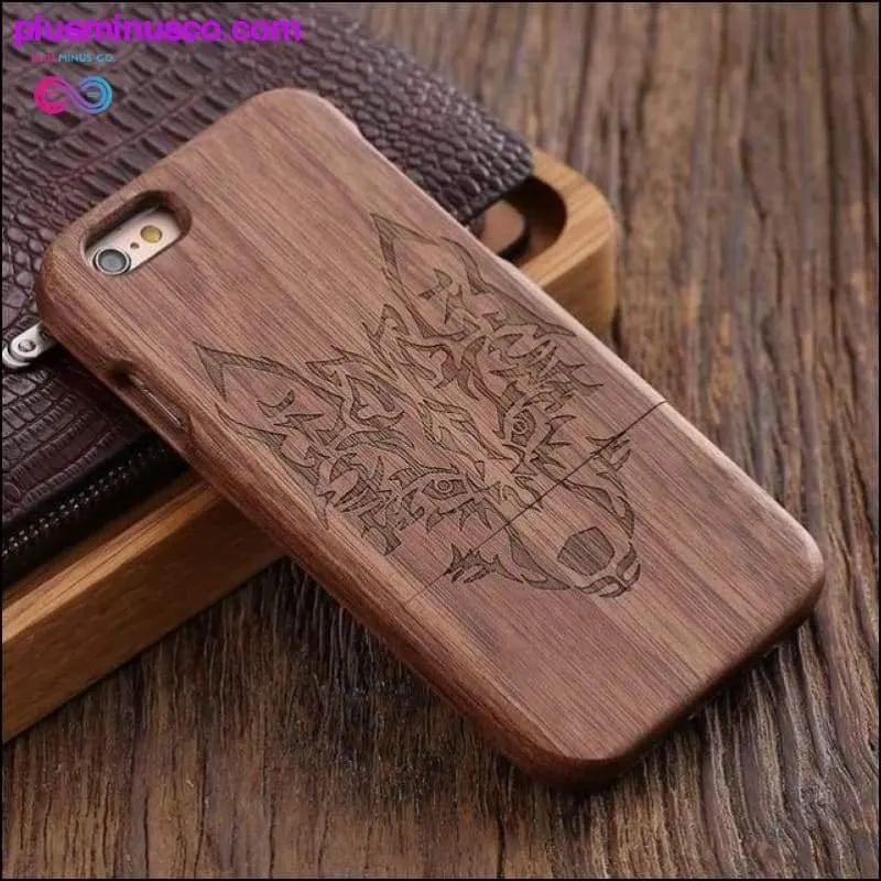 Bamboo Hard Wood Carved Apple iPhone Cases For iPhone