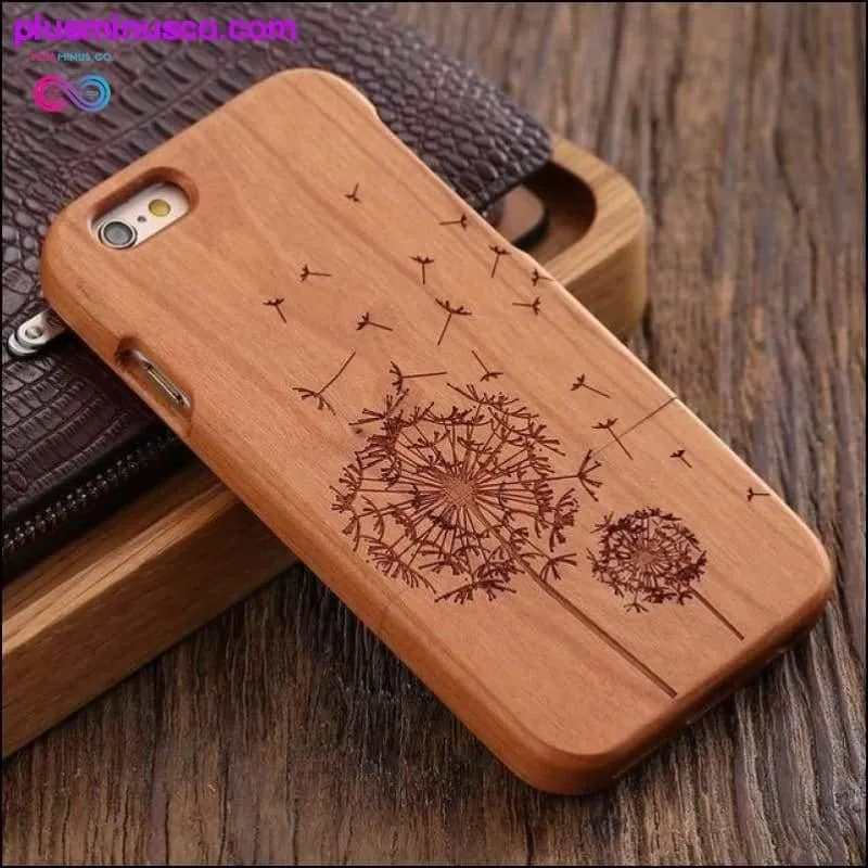 Bamboo Hard Wood Carved Apple iPhone Cases For iPhone