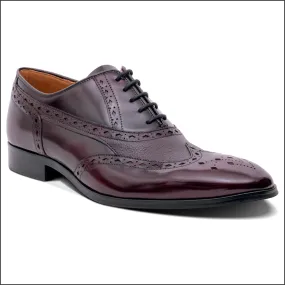 Barker Bampton - Burgundy Hi-Shine/Grain Oxford Brogue/