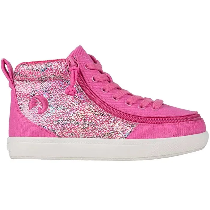 Big Girl Billy Billy Classic High II in Fuchsia Snake