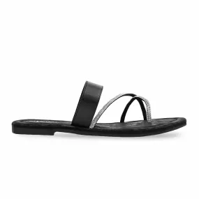 Black Casual Chappal CL1611