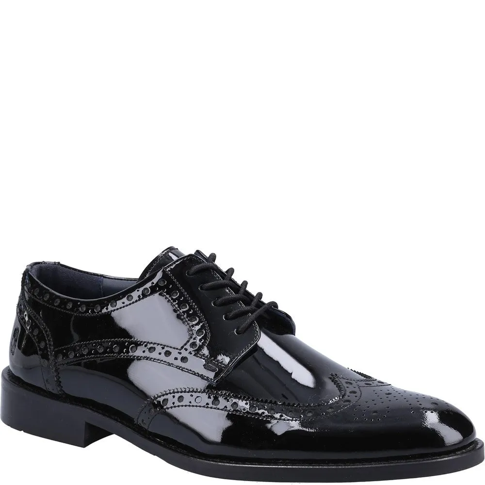 Black Dustin Brogue Patent Shoes