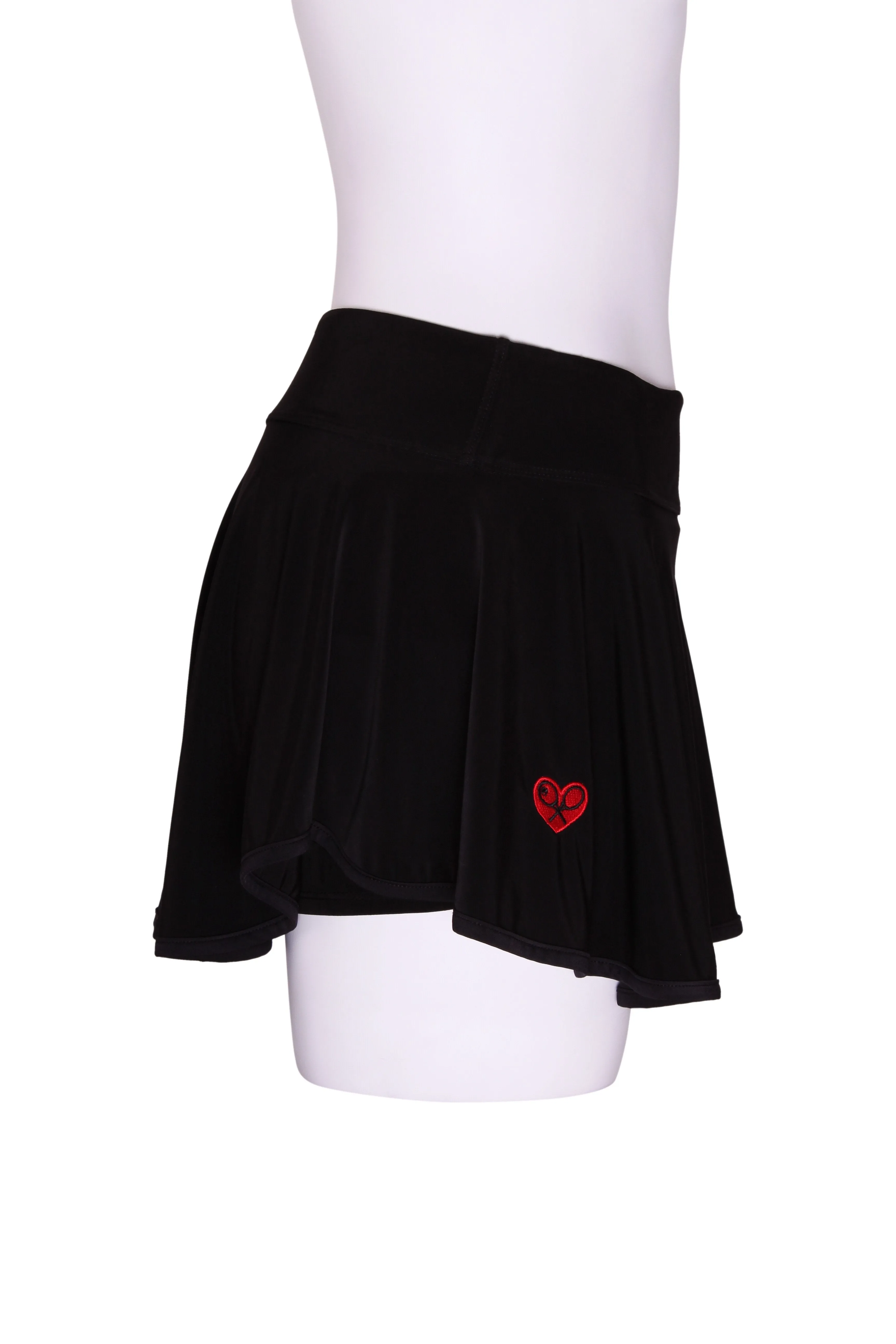 Black LOVE "O" Skirt