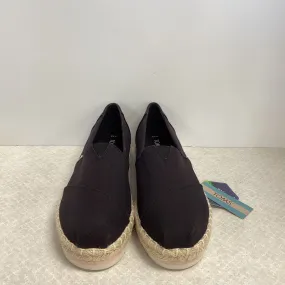 Black Shoes Flats Toms, Size 9.5