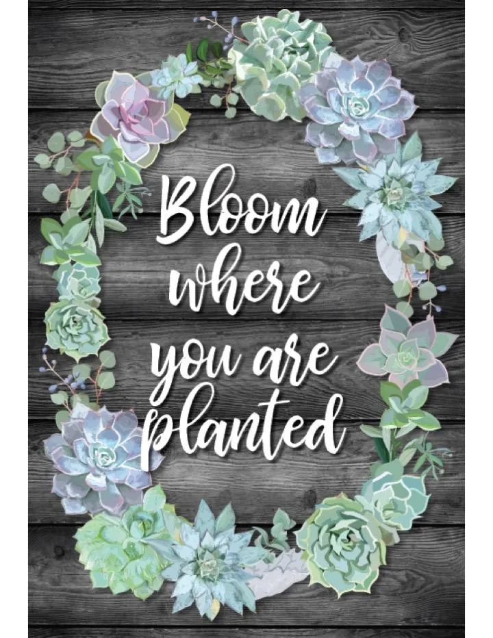 Bloom Where You're Planted Poster | Simply Stylish | UPRINT | Schoolgirl Style