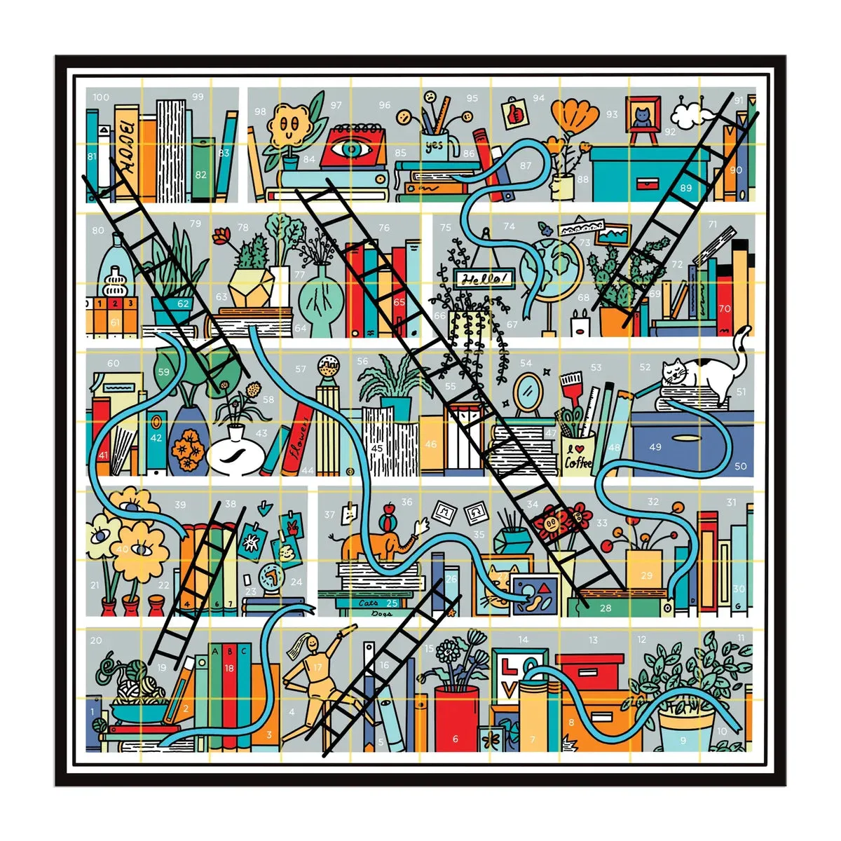 Books & Ladders Classic Board Game