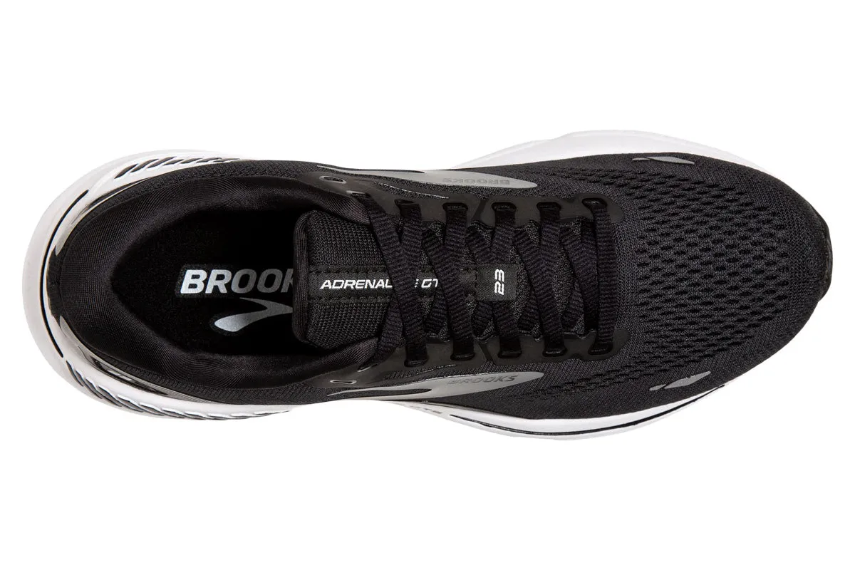 Brooks Adrenaline GTS 23 2E Black/White Mens