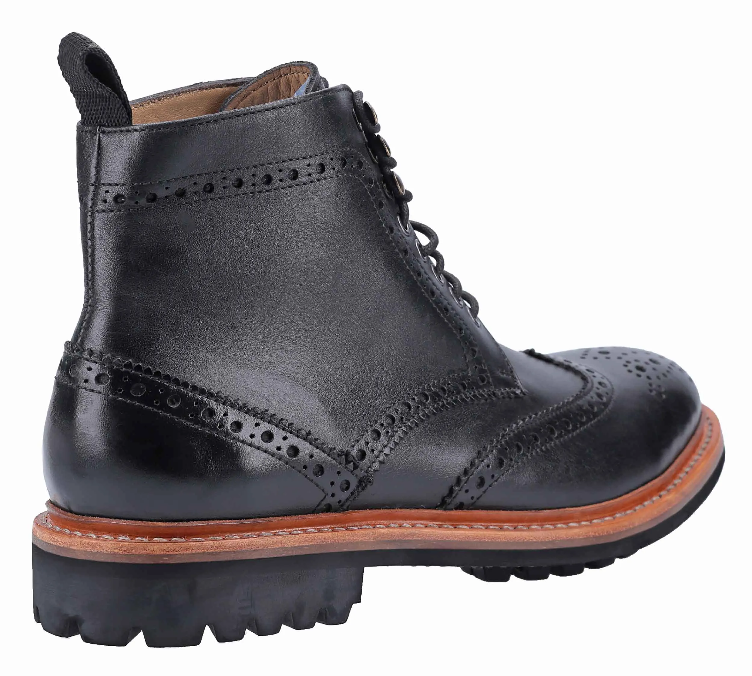 Cotswold Rissington Commando Mens Brogue Ankle Boot