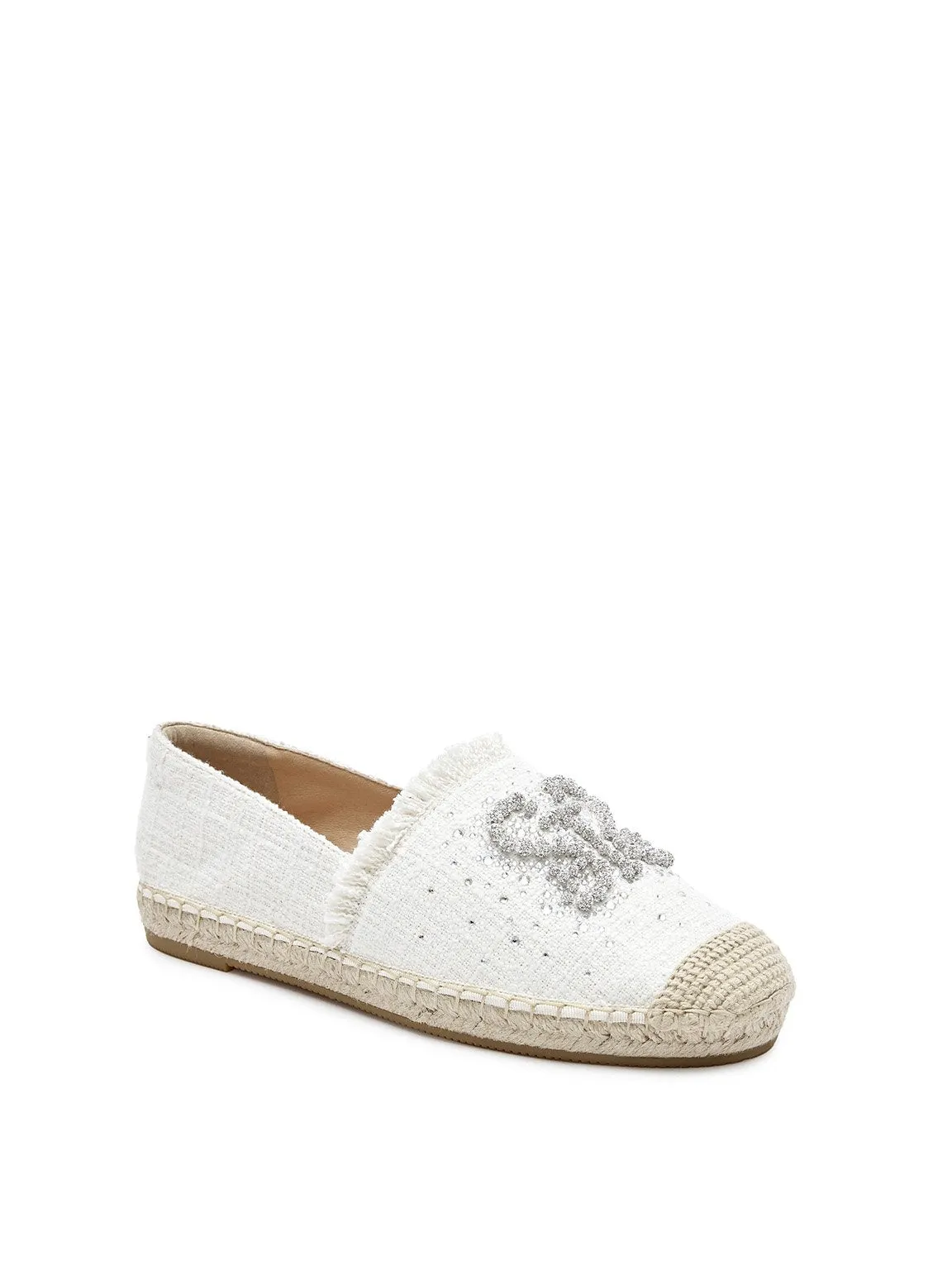 Crystal Pearl Beaded Espadrilles