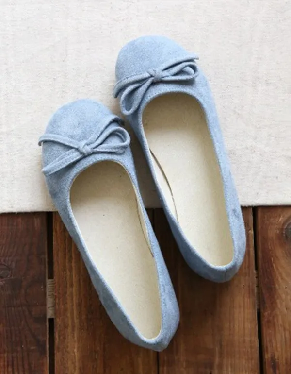 Cute Bowknot Soft Comfortable Flat Shoes