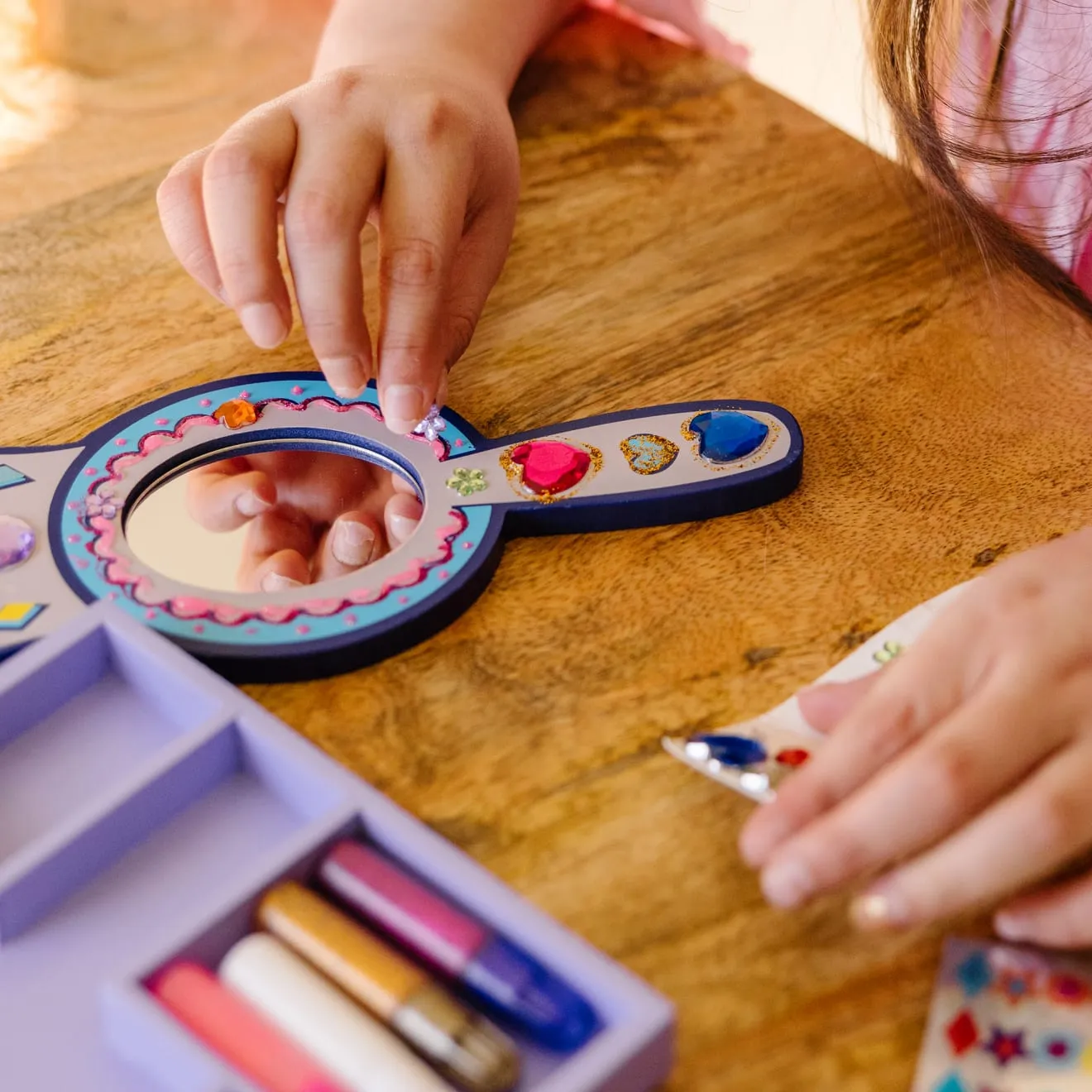 Decorate-Your-Own Wooden Princess Mirror