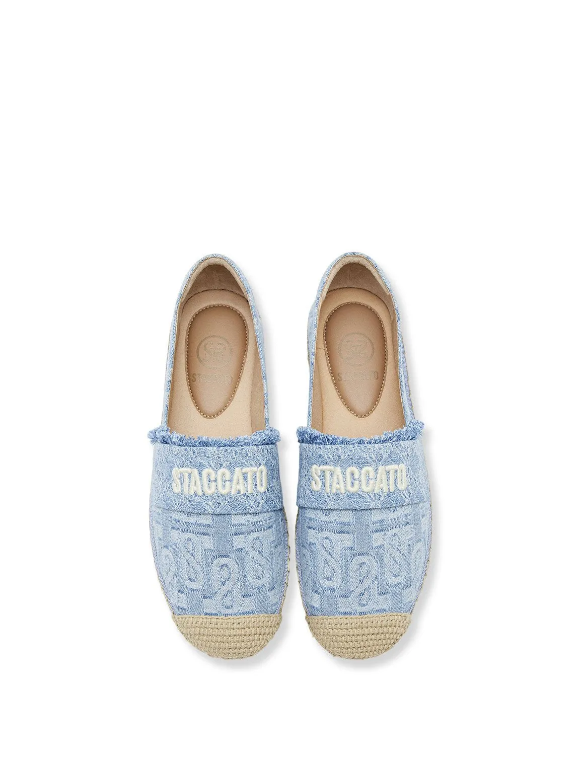 Denim ST Monogram Jacquard Espadrilles