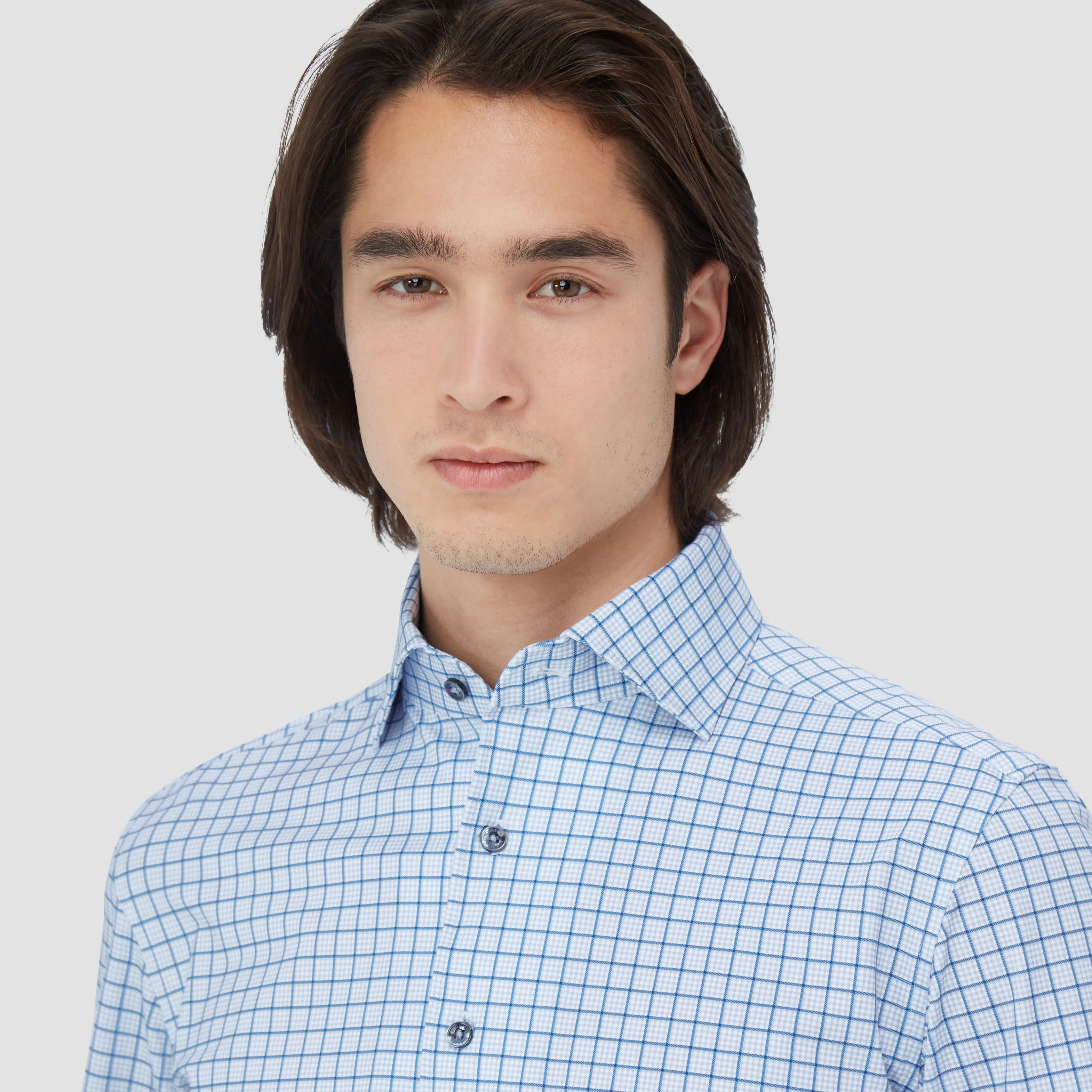 DEVON Graph Check OoohCotton Shirt