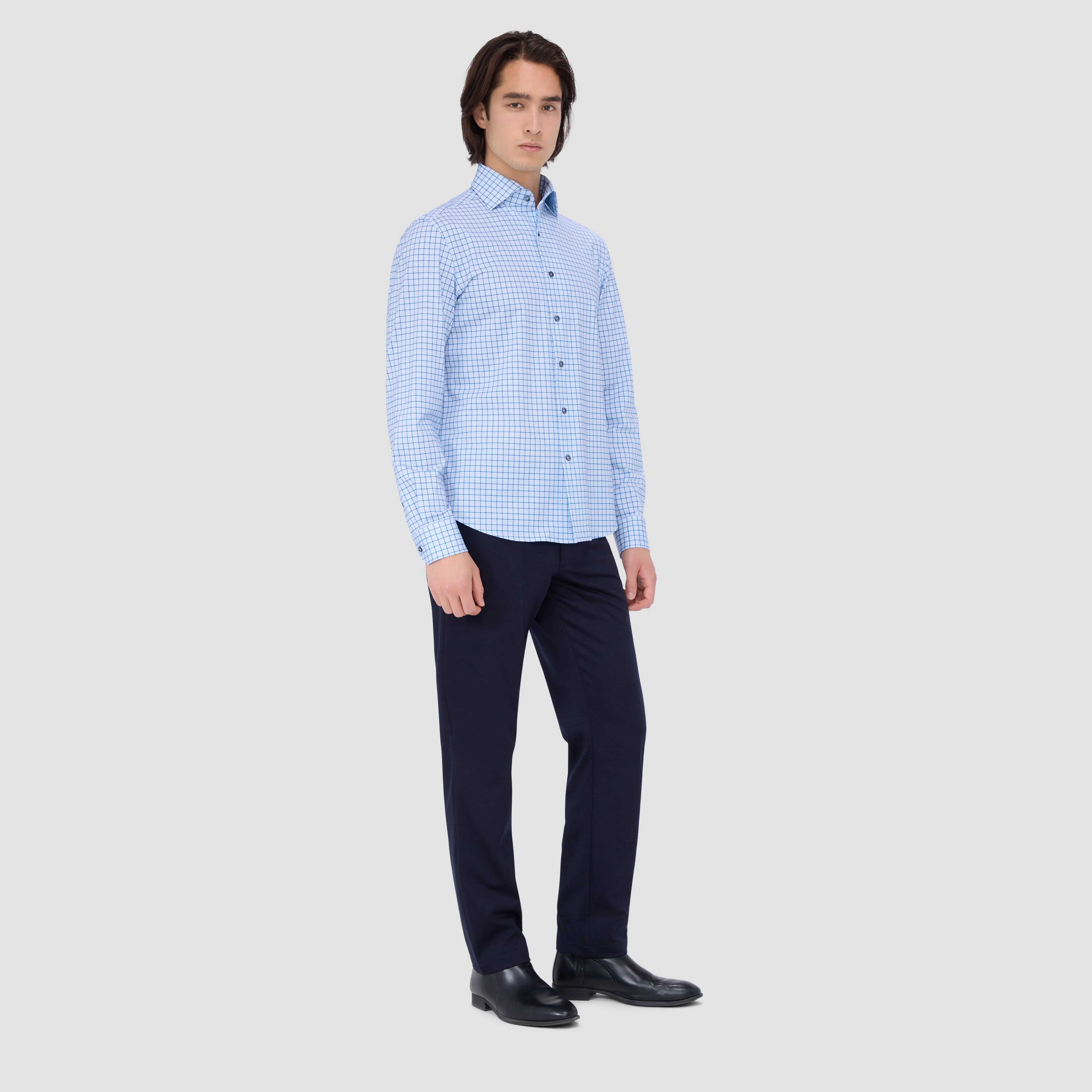 DEVON Graph Check OoohCotton Shirt