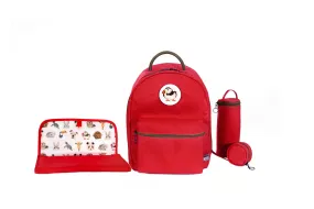 Diaper Backpack Set - Red GOGI