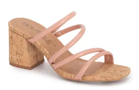 Dreamy Blush Patent Healed Sandal