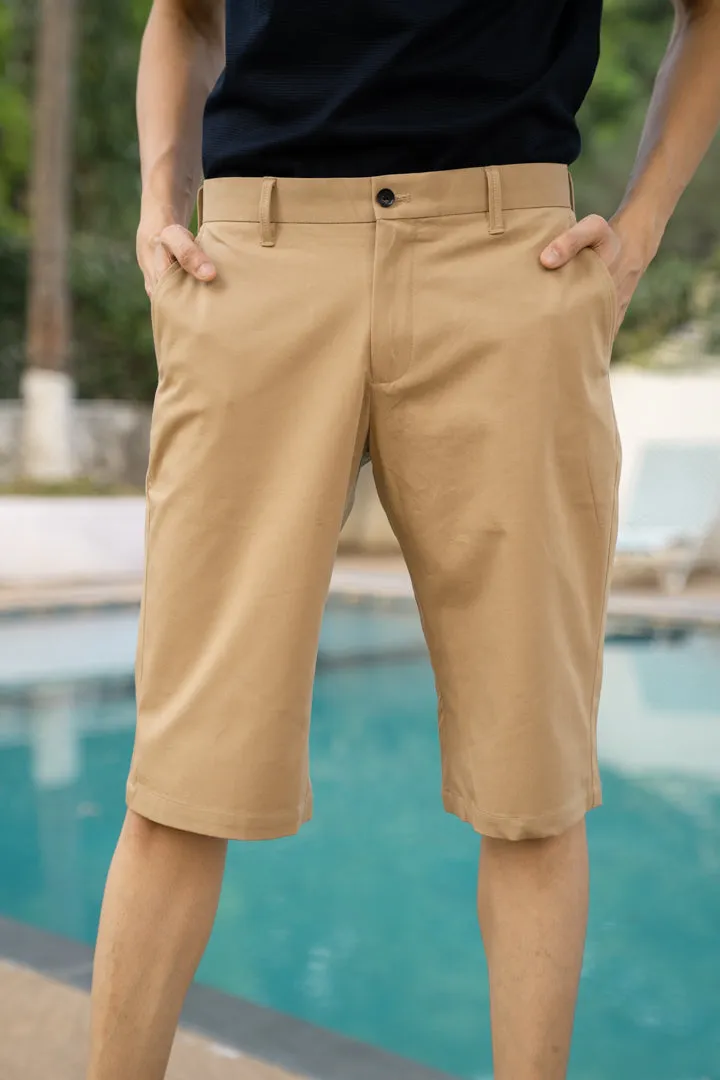 Earth Khaki Stretch Chino Shorts