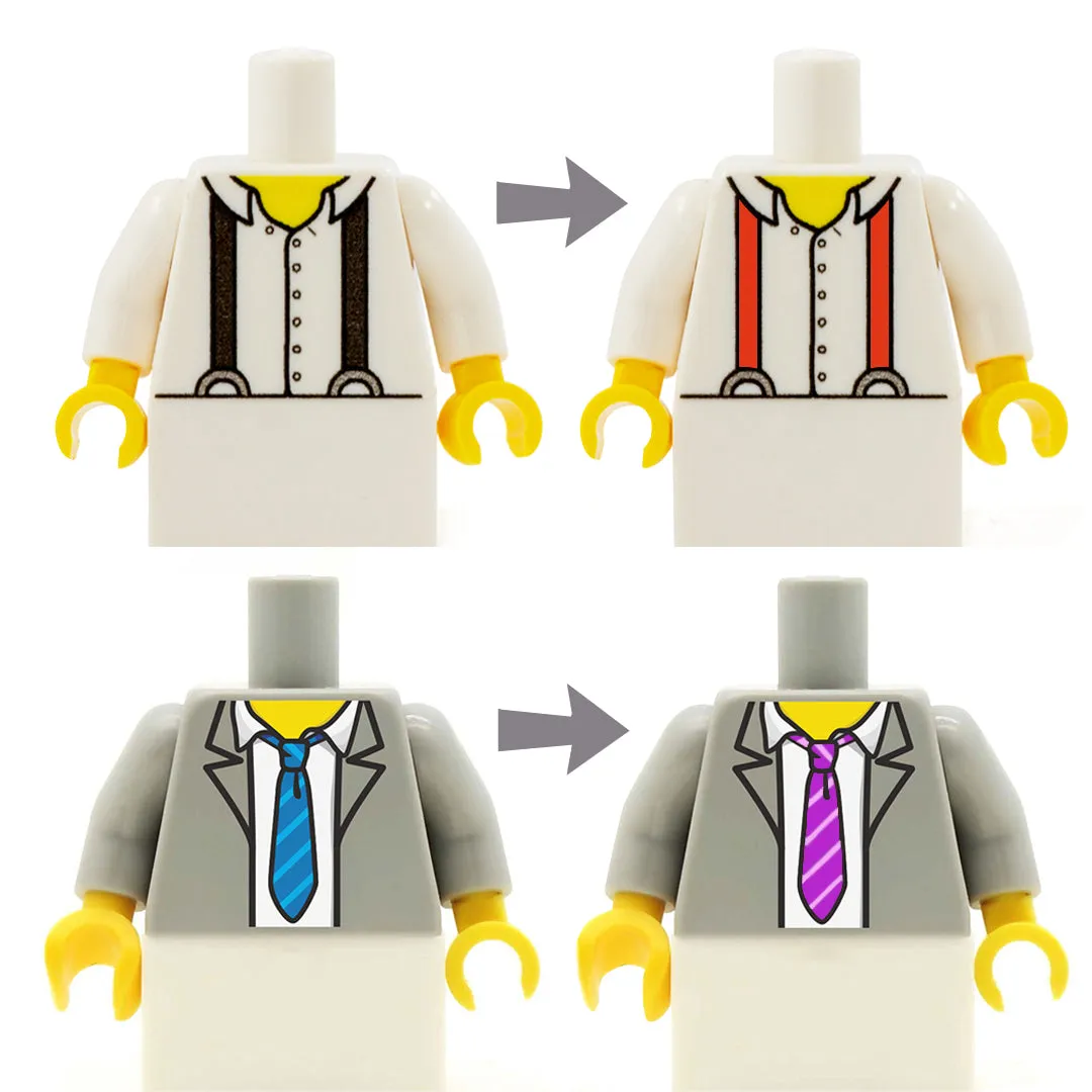 Edit a Torso (Various Colours) - Custom Design Minifigure Torso