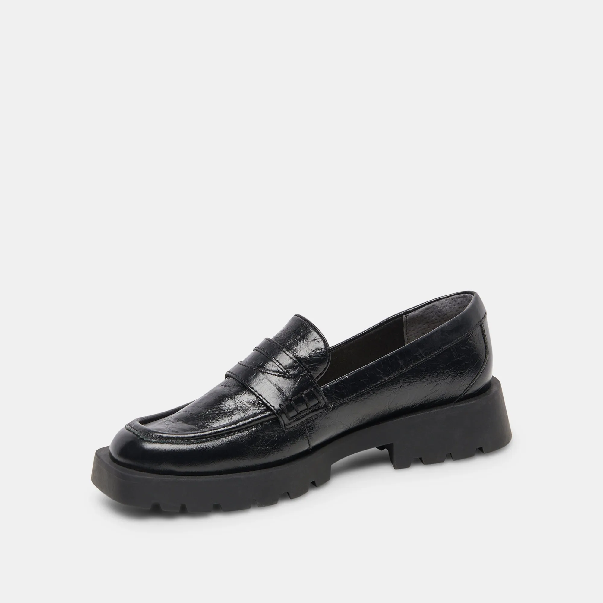 ELIAS FLATS ONYX CRINKLE PATENT