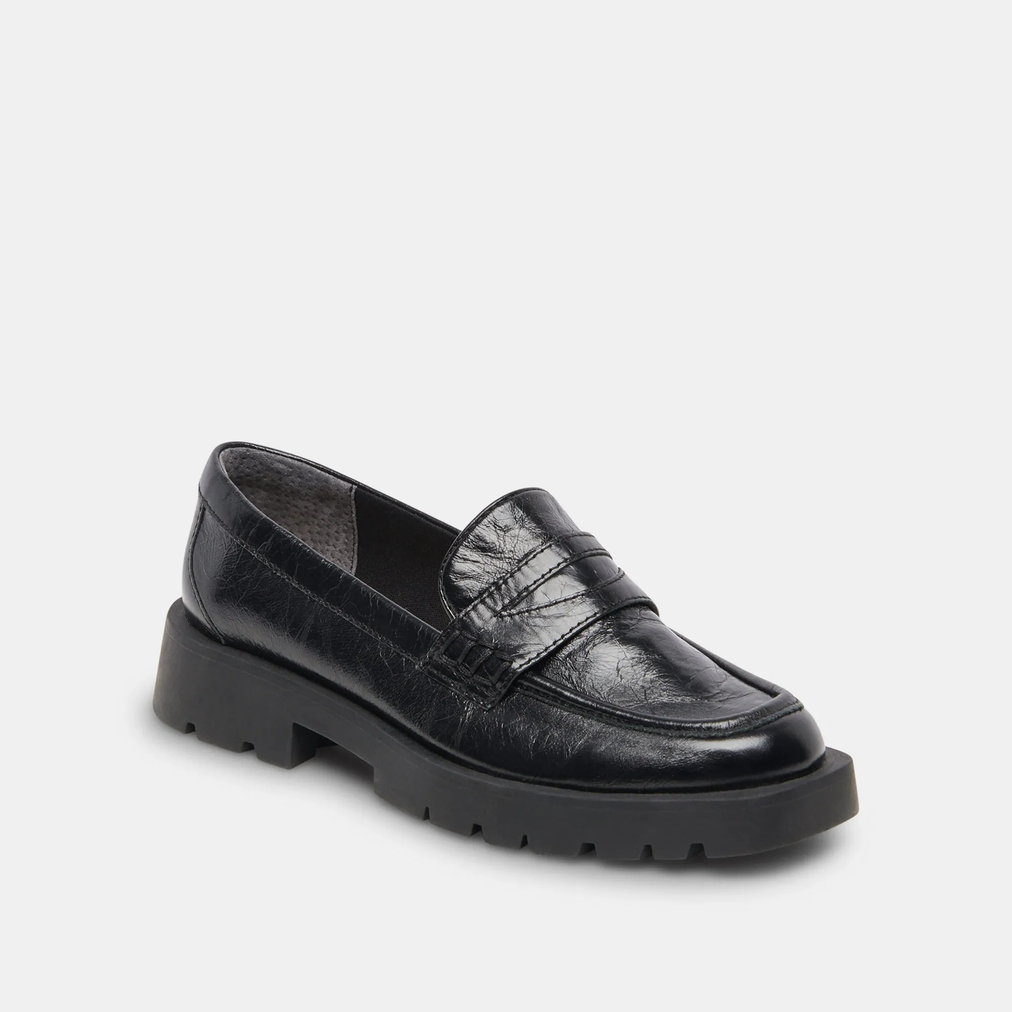 ELIAS FLATS ONYX CRINKLE PATENT