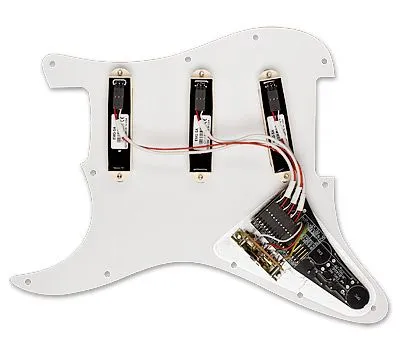 EMG David Gilmour Strat Pickguard Setup DG20 - SA/SA/SA Ivory 3 Ply White Pearloid Pickguard