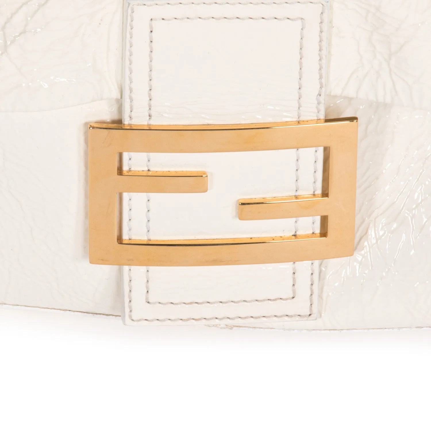 Fendi White Baguette