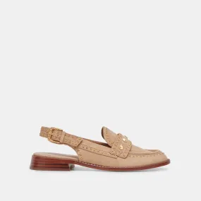 HARDI STUD LOAFERS CAMEL SUEDE