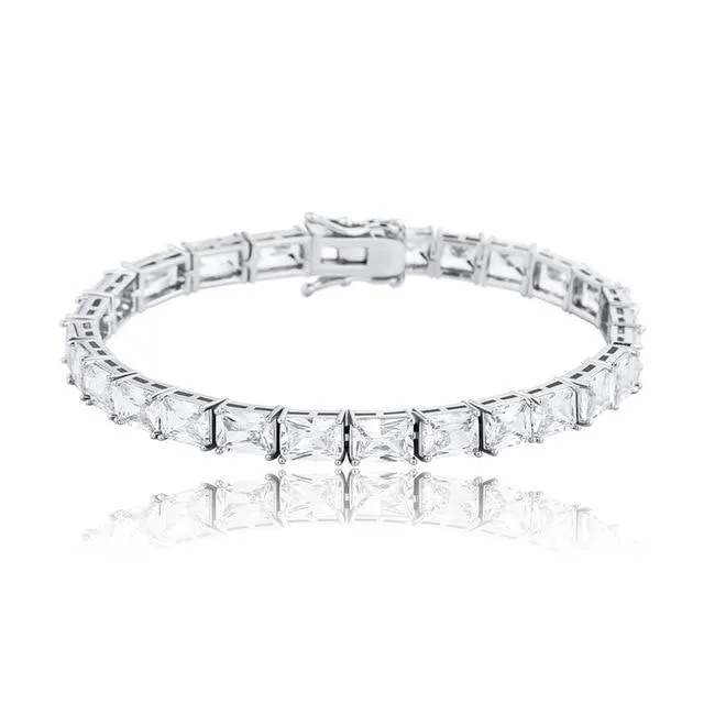 Iced Out Square Tennis Bracelet