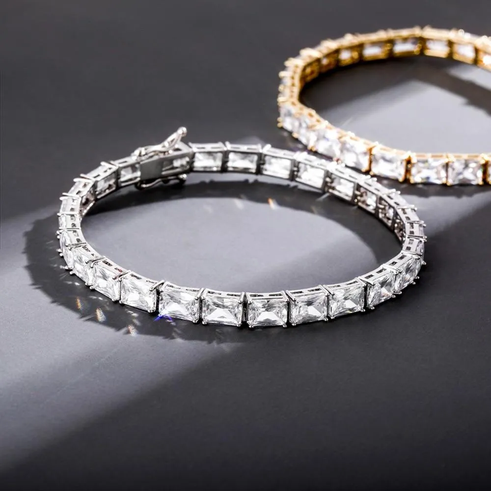 Iced Out Square Tennis Bracelet