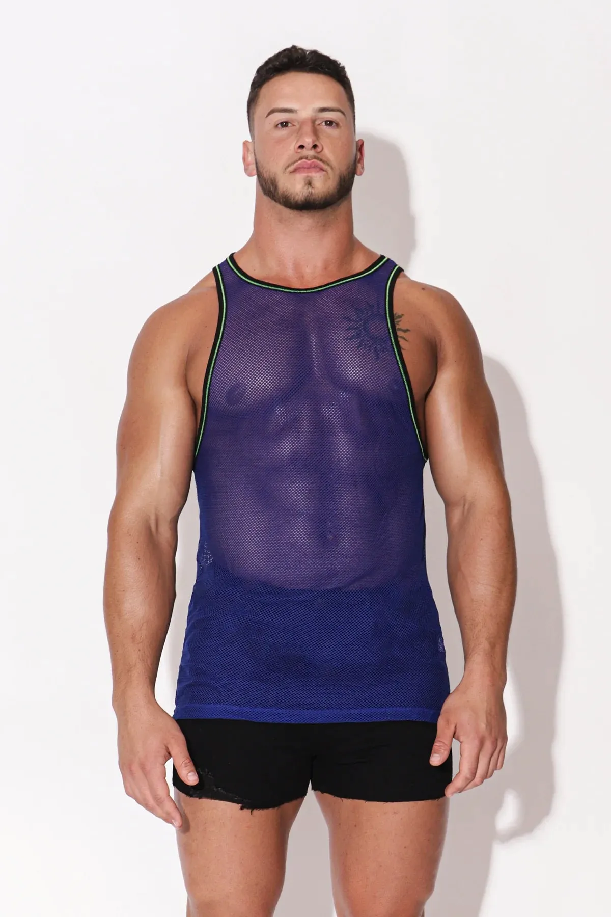 JJ Malibu Noticed tank mesh blue