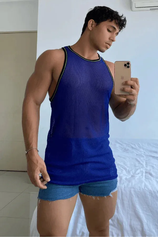 JJ Malibu Noticed tank mesh blue