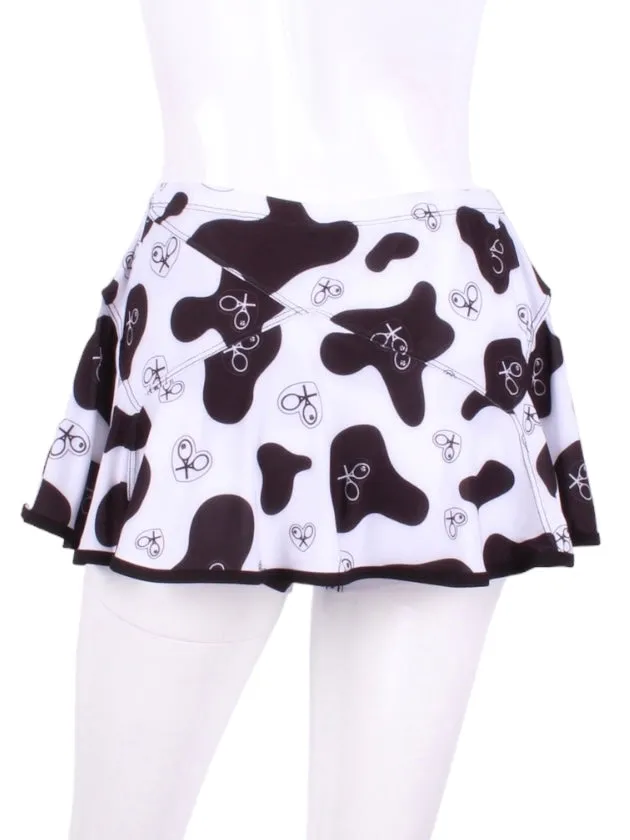 Limited Triangle Skirt Cow Print