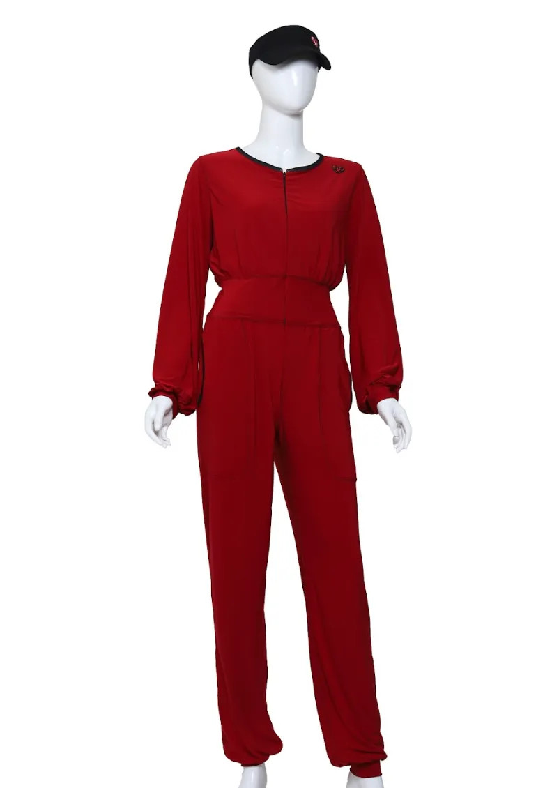 Long Sleeve Onesie Red