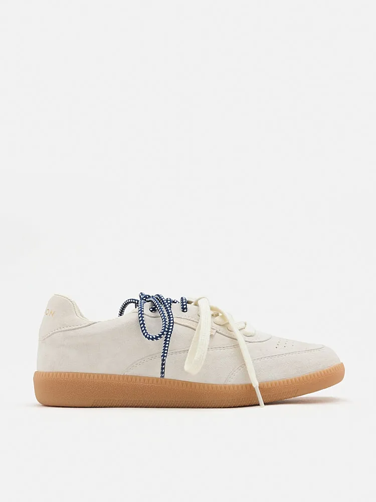 Maeve Double Laced Suede Sneakers