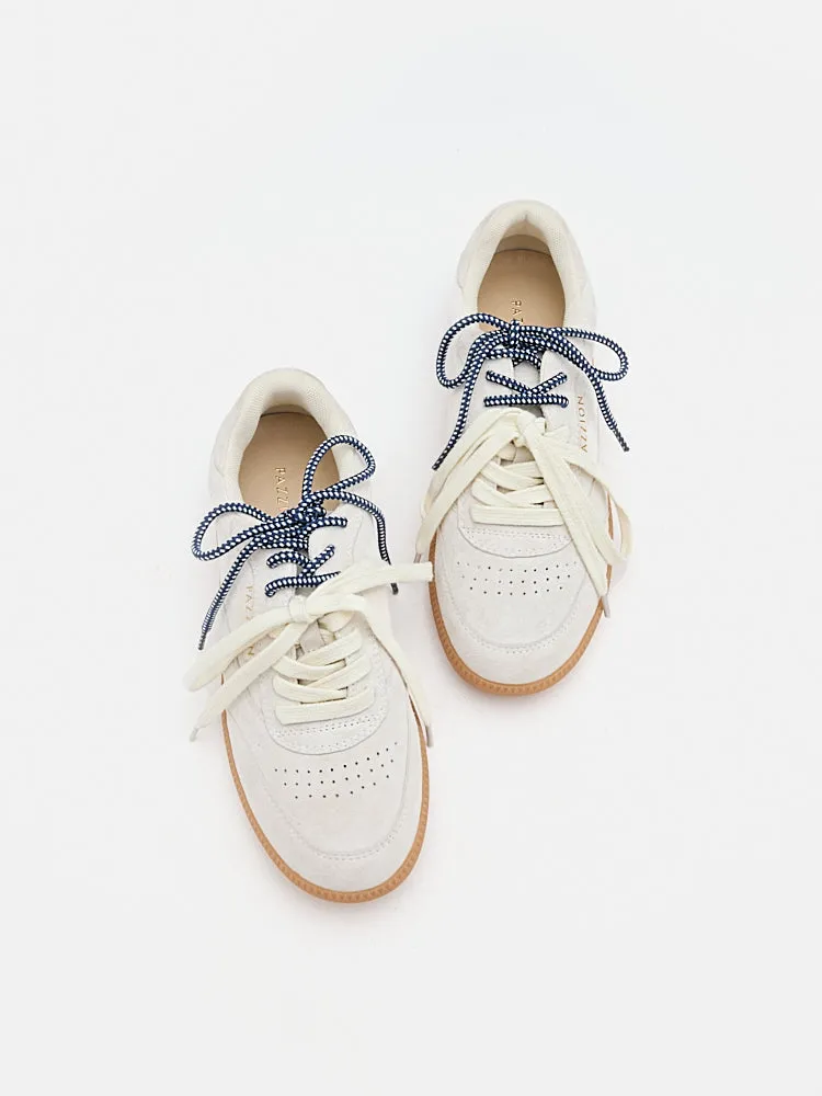 Maeve Double Laced Suede Sneakers