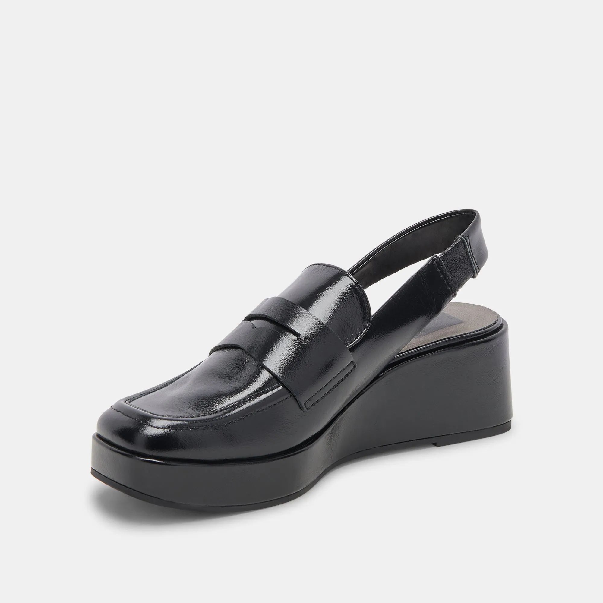 NADA LOAFERS MIDNIGHT CRINKLE PATENT