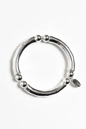 Nour Silver Beaded Bracelet