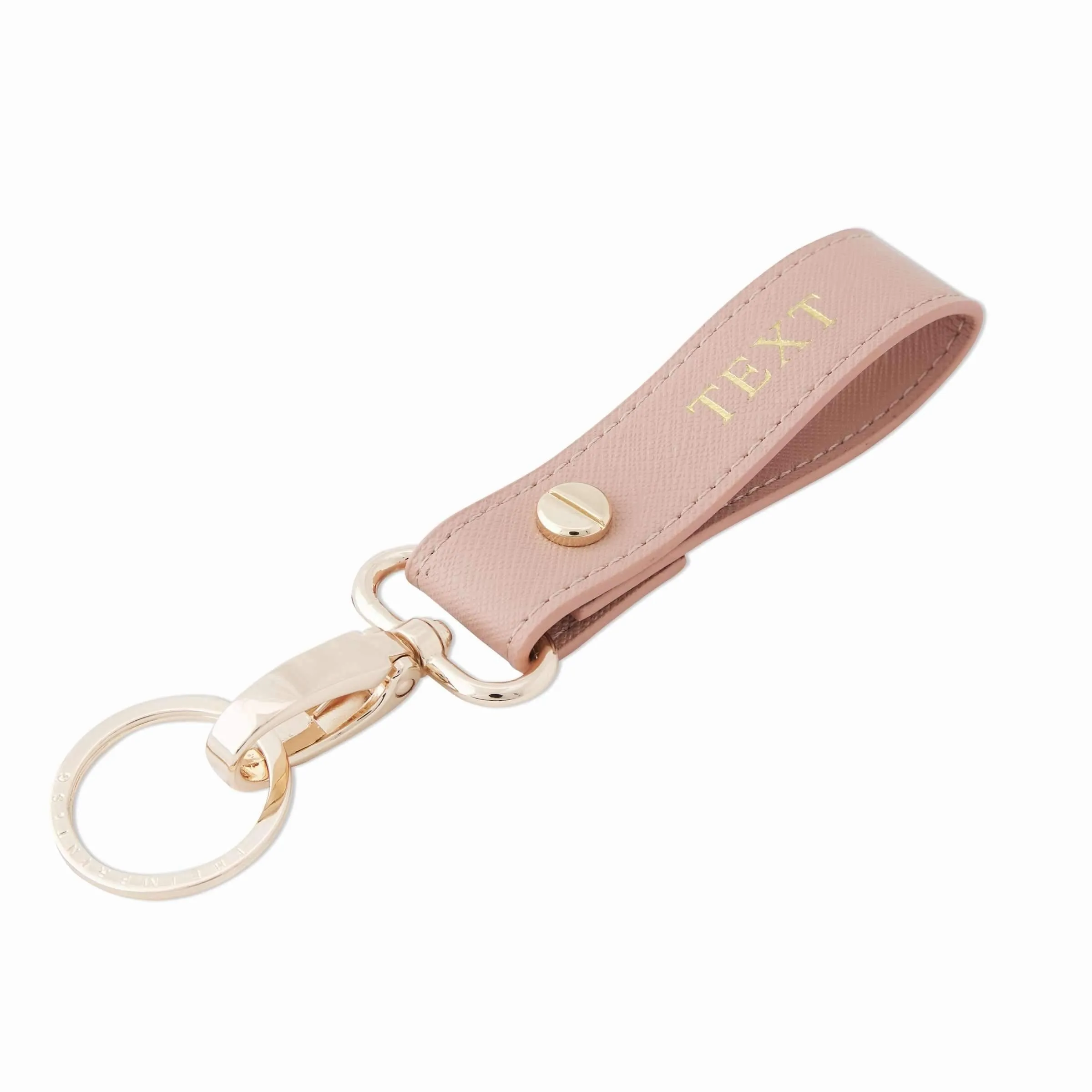 Nude - Saffiano Keychain