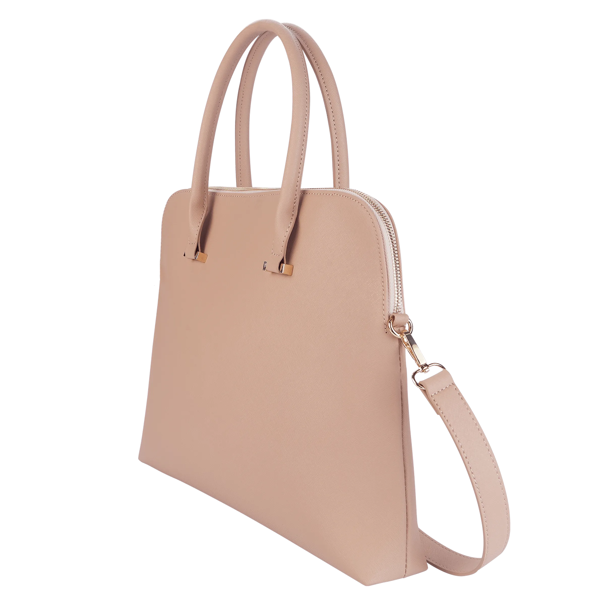 Nude - Saffiano Laptop Bag