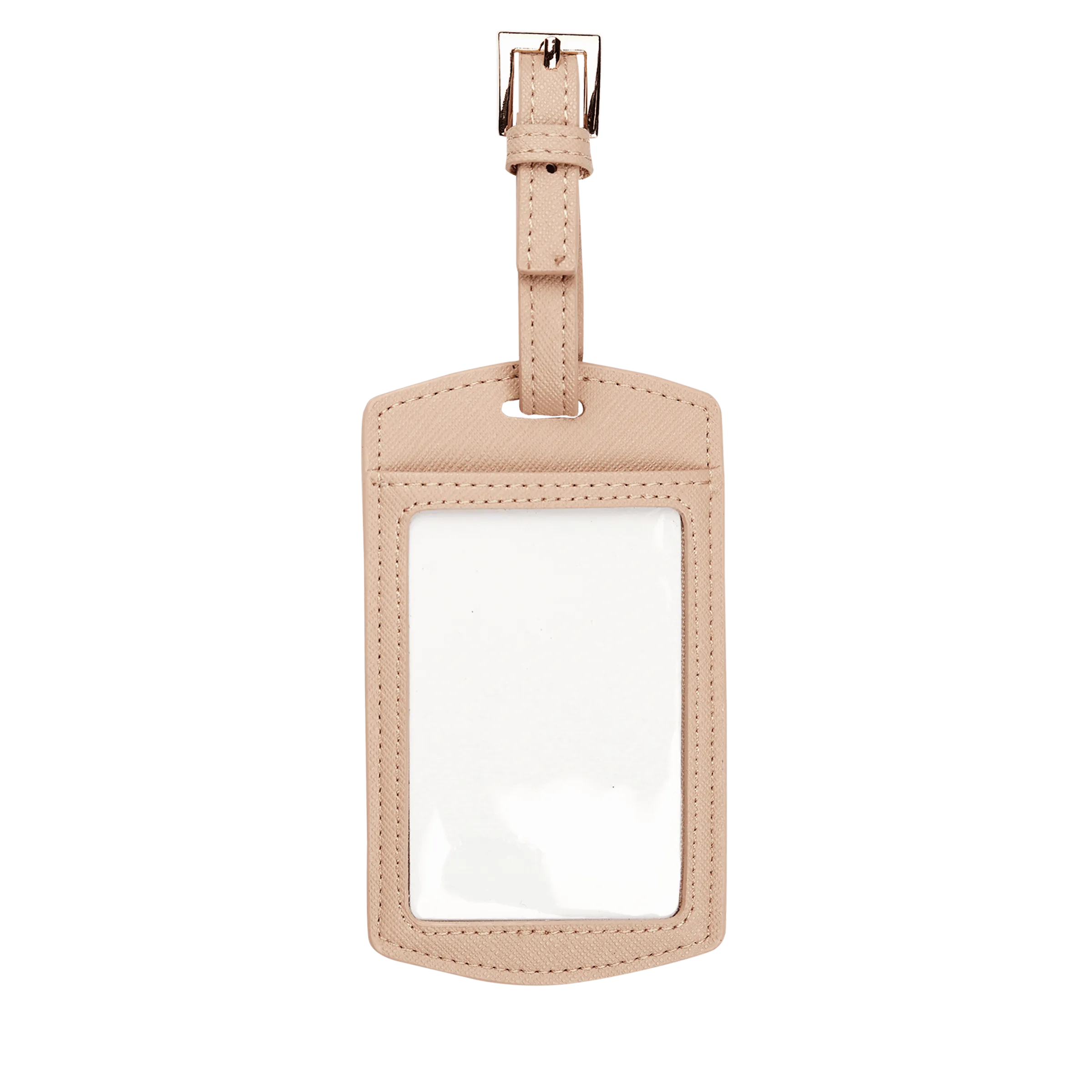 Nude - Saffiano Luggage Tag