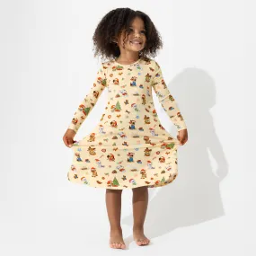 PAW Patrol: Jingle Paws Bamboo Girls' Long Sleeve Dress