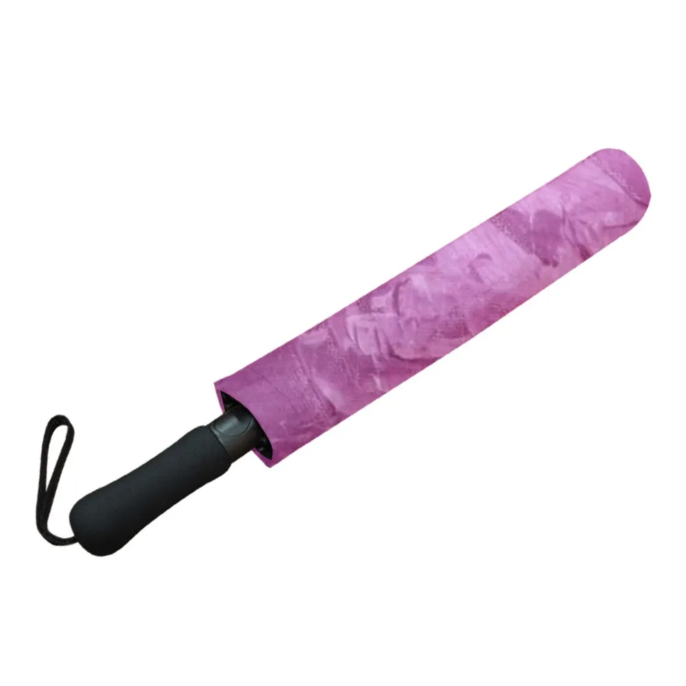 Purple Umbrella Semi-Automatic Foldable Umbrella (Model U05)